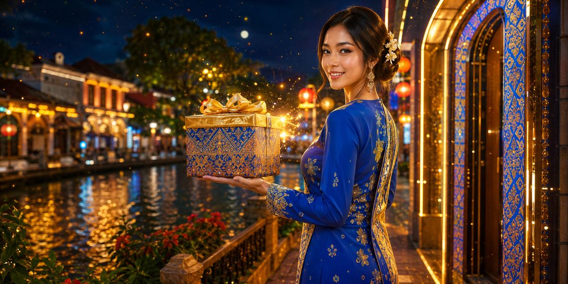Pengalaman hiburan kasino bergaya di Melaka dengan pakaian baju kurung