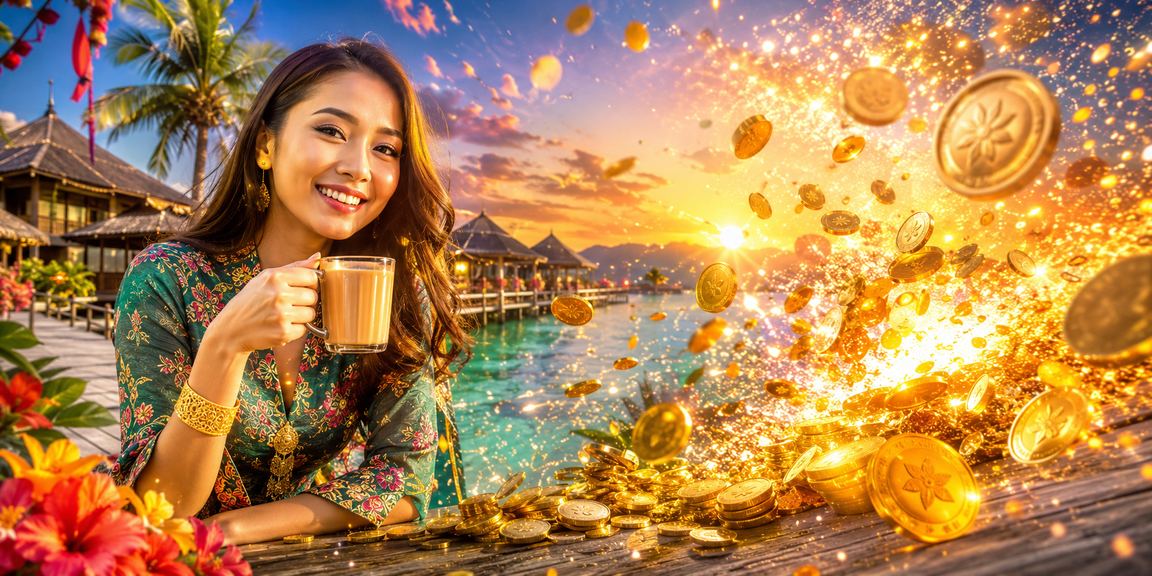 Suasana kasino hiburan gaya Melayu di Sabah